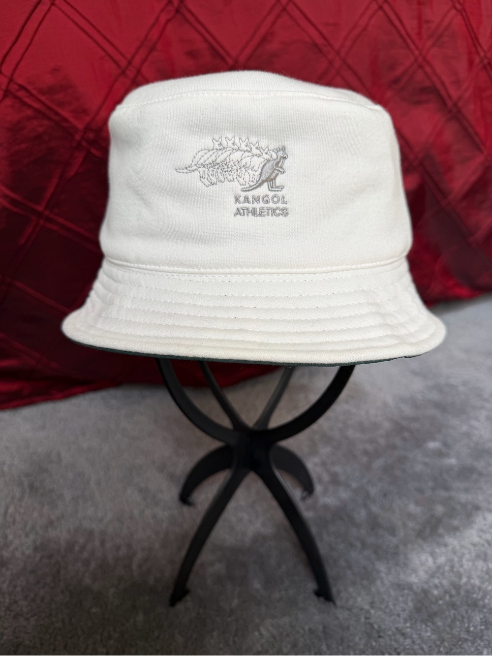 Kangol Club Reversible Bucket Hat with Embroidered Logo size Small